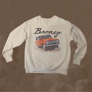 Hollister 🔥 Ford Bronco Graphic Sweatshirt Oversized XS 🎉🤩